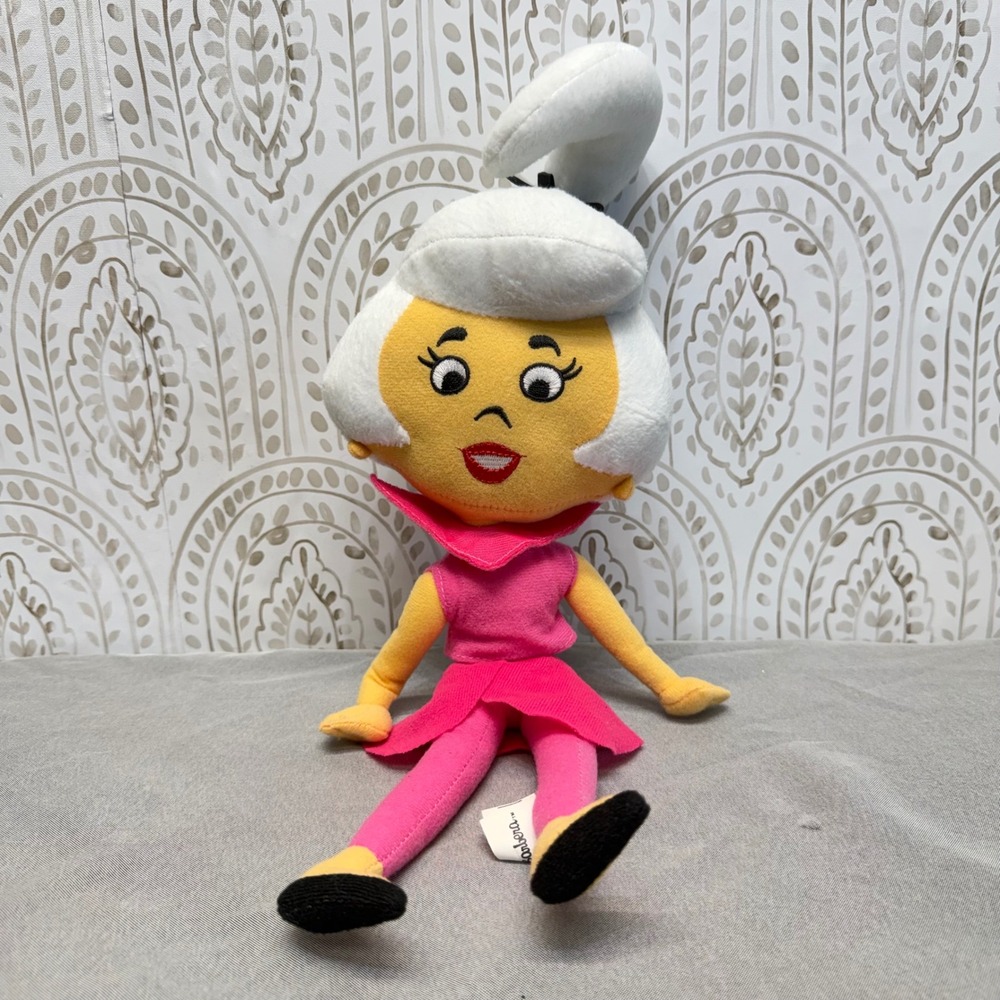 Hanna-Barbera Jane Jetson Plush Doll Unisex 11" Pink Retro Cartoon Toy 2012
